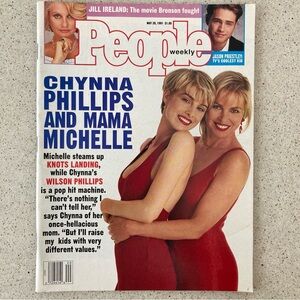 CHYNNA & MICHELLE PHILLIPS People Magazine May 20 1991 No Label - JILL IRELAND: